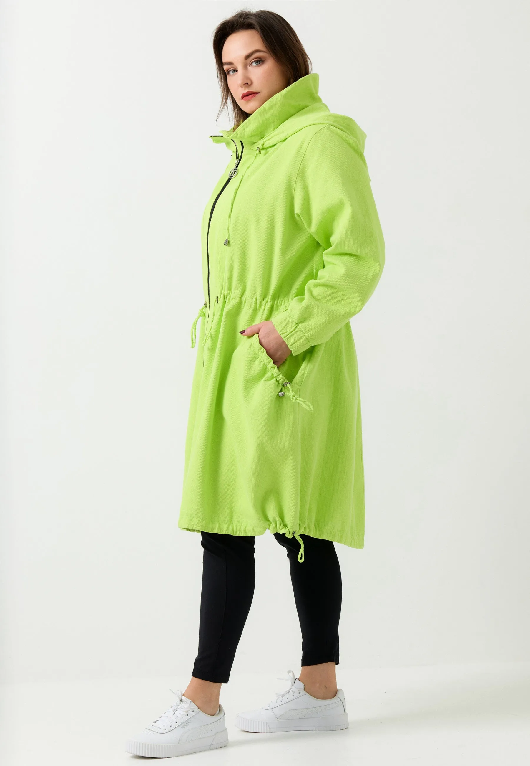 Kekoo Green Parka - Women's Coat, Stylish & Comfortable