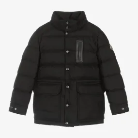 Kids Black Puffer Jacket Coat