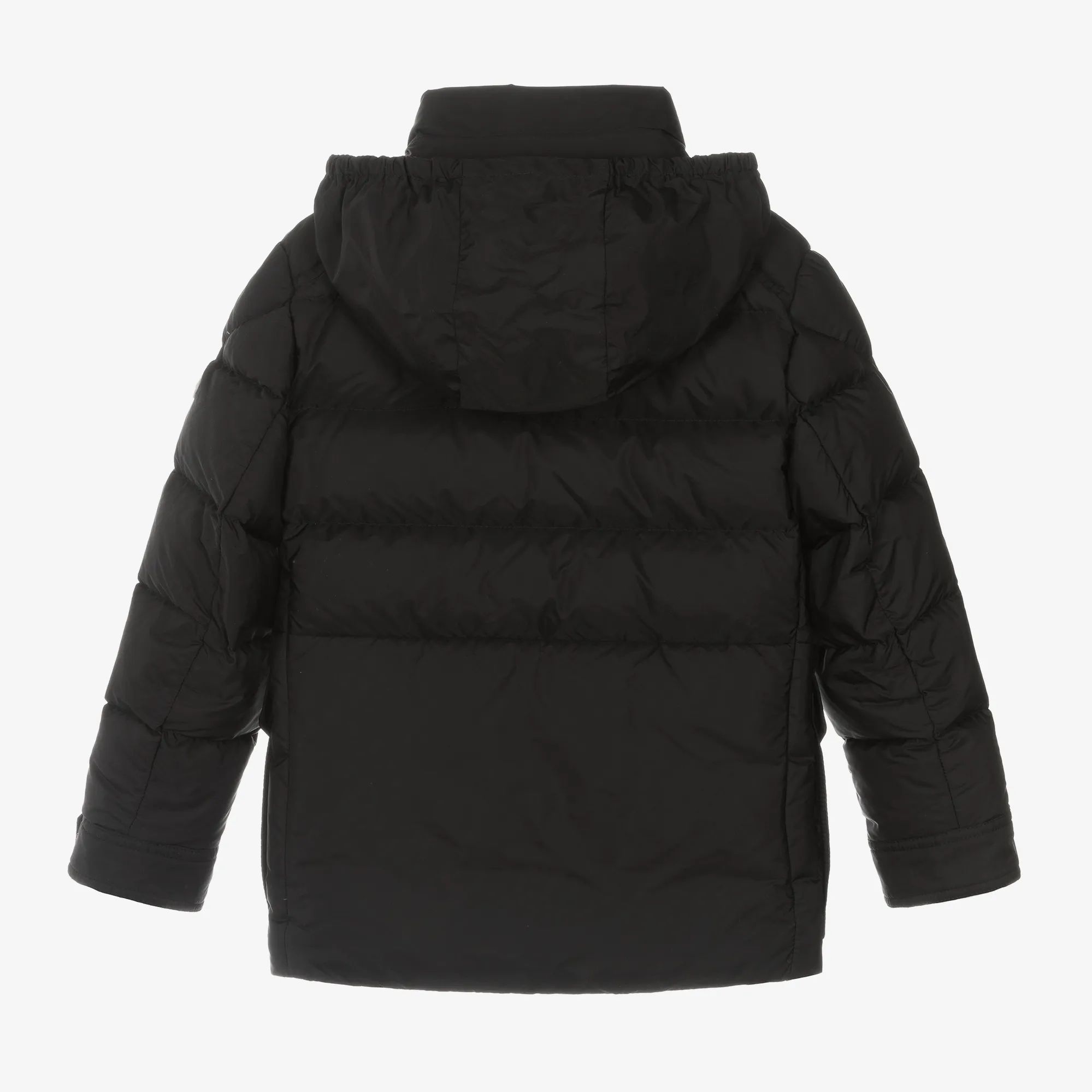 Kids Black Puffer Jacket Coat