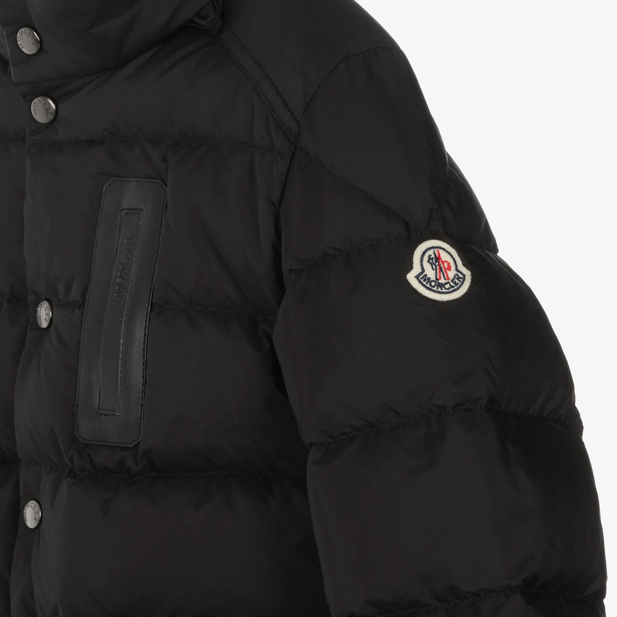 Kids Black Puffer Jacket Coat