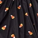 Kids Fit and Flare Candy Corn Dress with Hello Gorgeous Print