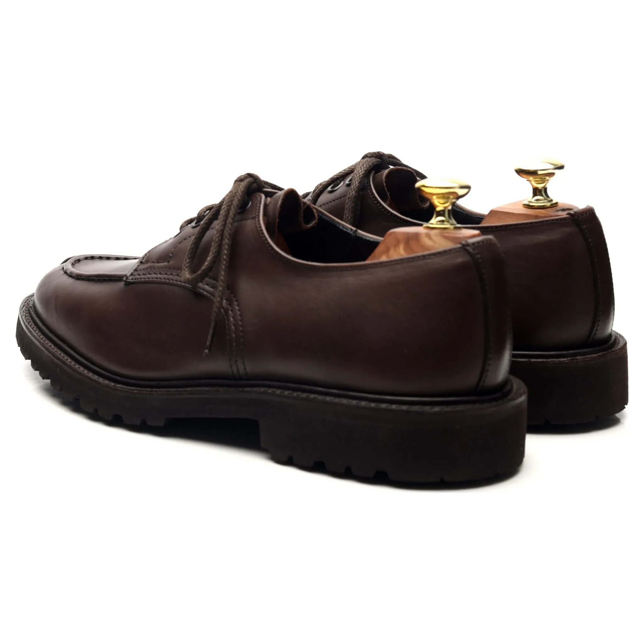 'Kilsby' Dark Brown Leather Split Toe Derby UK 7