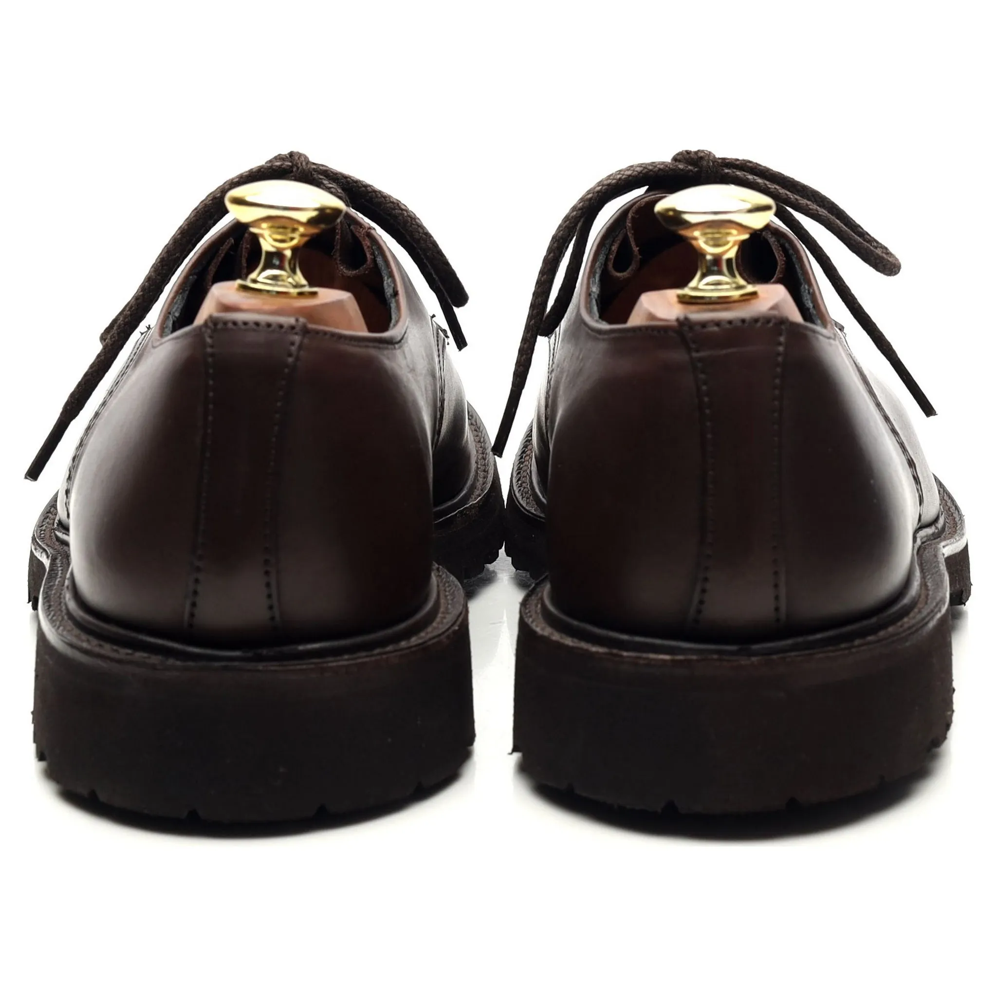 'Kilsby' Dark Brown Leather Split Toe Derby UK 7