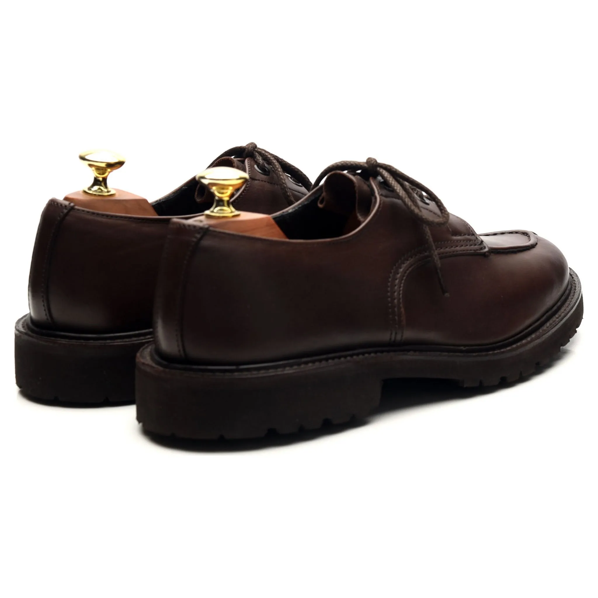 'Kilsby' Dark Brown Leather Split Toe Derby UK 7