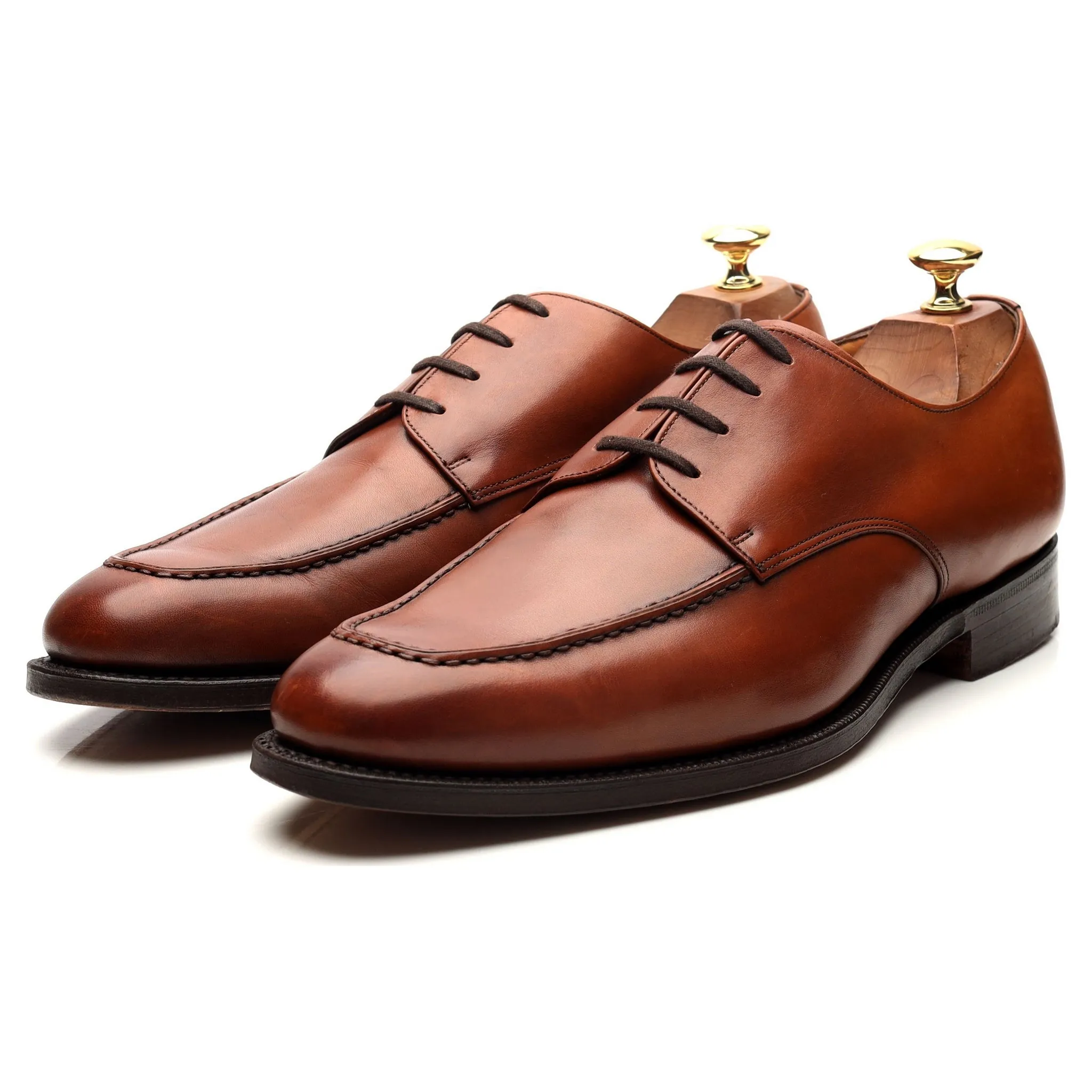 'Kingsthorpe' Tan Brown Leather Derby UK 9 G