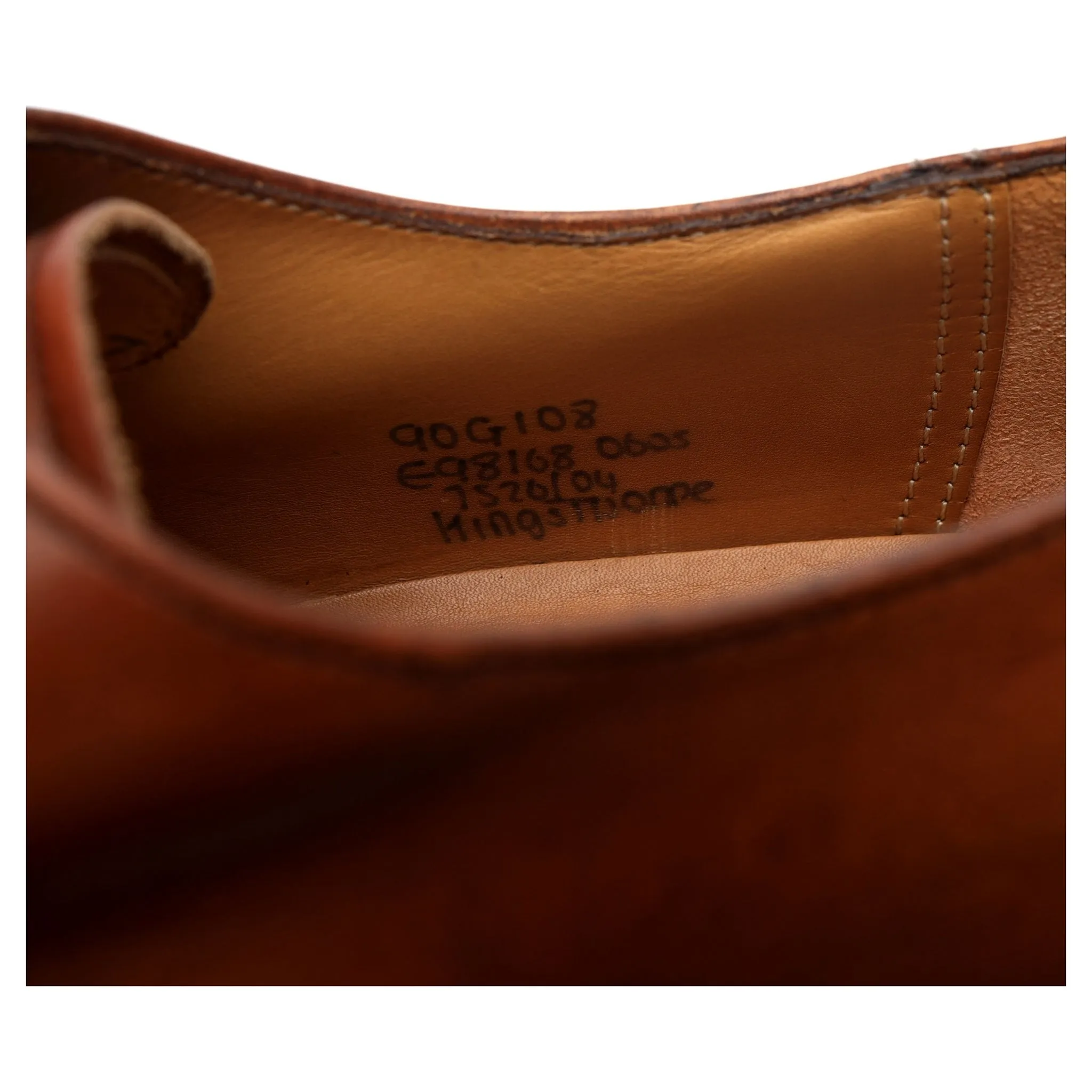 'Kingsthorpe' Tan Brown Leather Derby UK 9 G