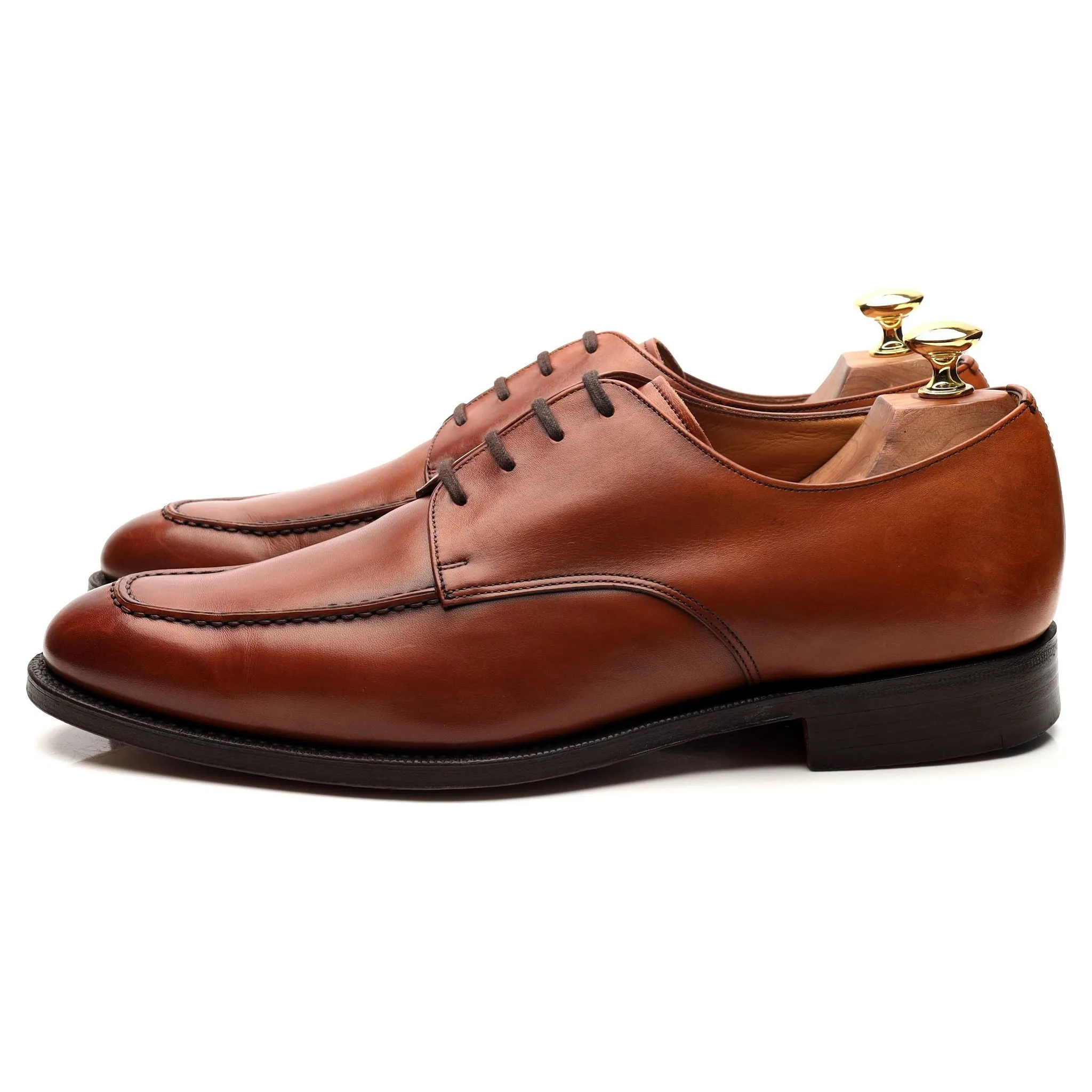 'Kingsthorpe' Tan Brown Leather Derby UK 9 G