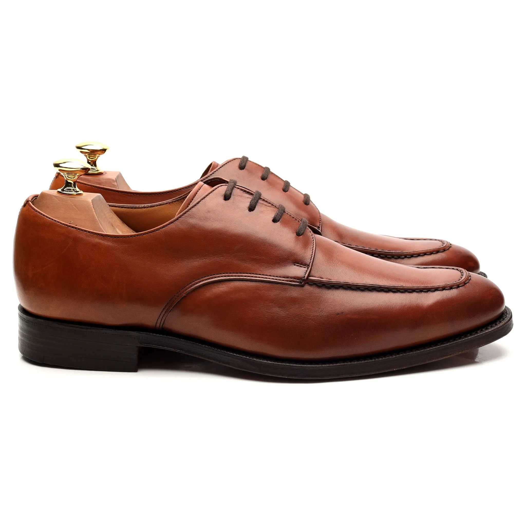 'Kingsthorpe' Tan Brown Leather Derby UK 9 G