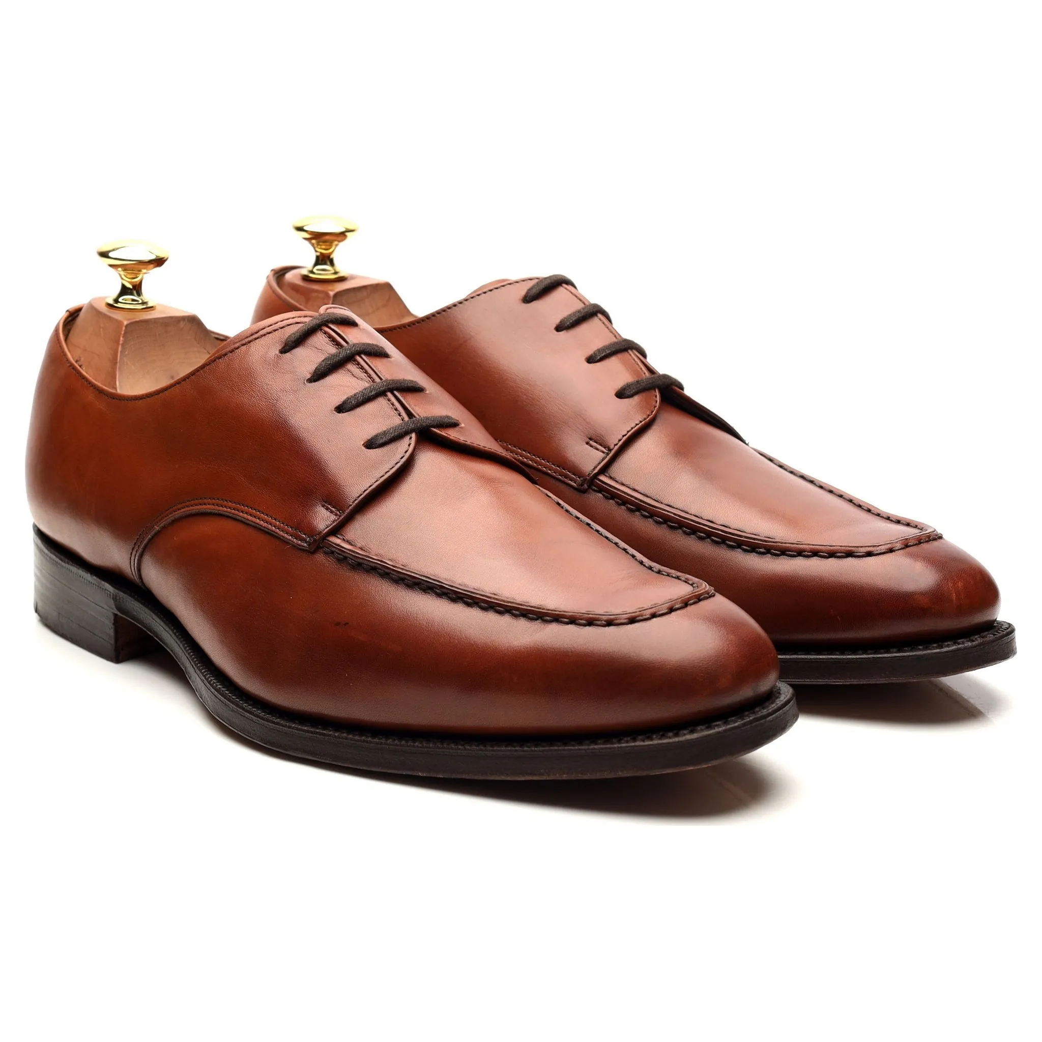 'Kingsthorpe' Tan Brown Leather Derby UK 9 G