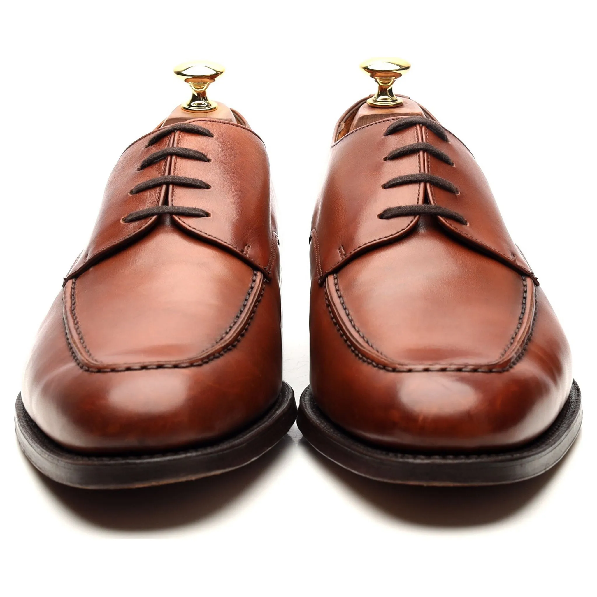 'Kingsthorpe' Tan Brown Leather Derby UK 9 G