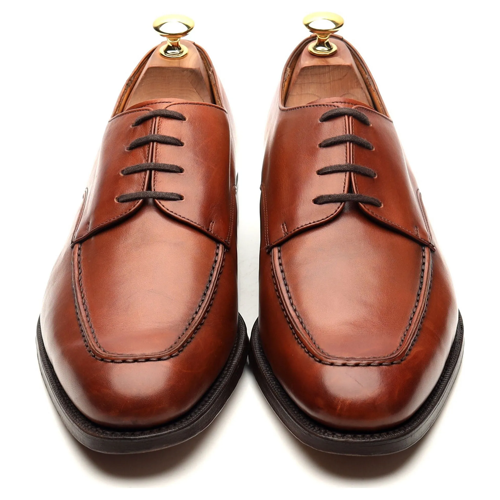 'Kingsthorpe' Tan Brown Leather Derby UK 9 G