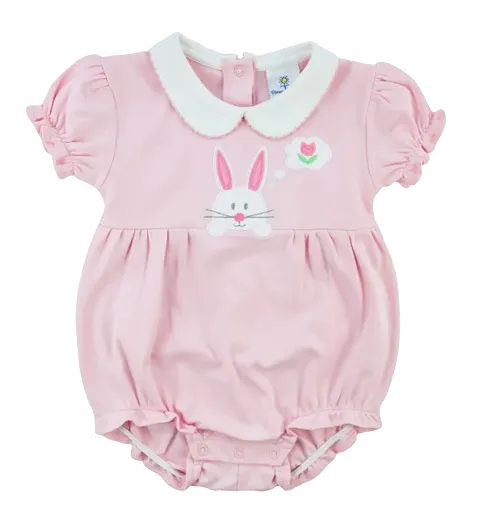 Knit Romper with Bunny