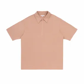 Lady White Co. Pink Glass Half-Zip Polo