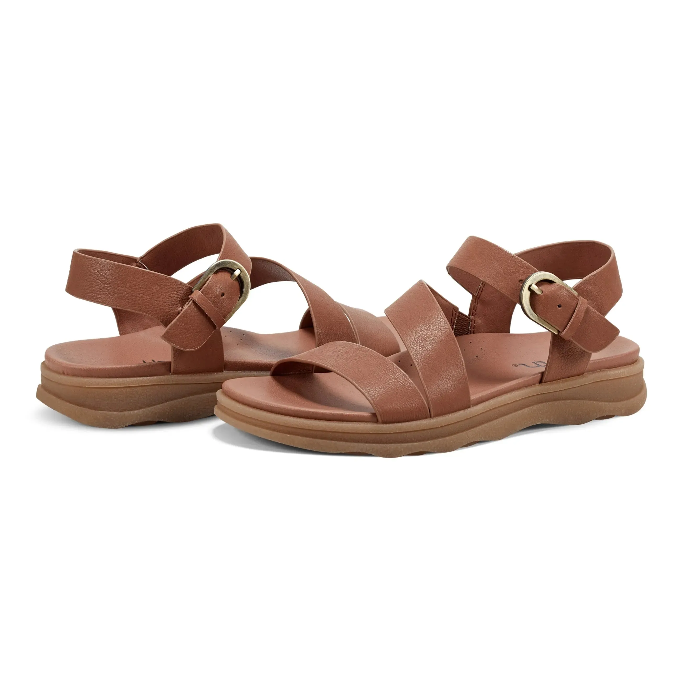 Lainey Casual Strappy Round Toe Flat Sandals