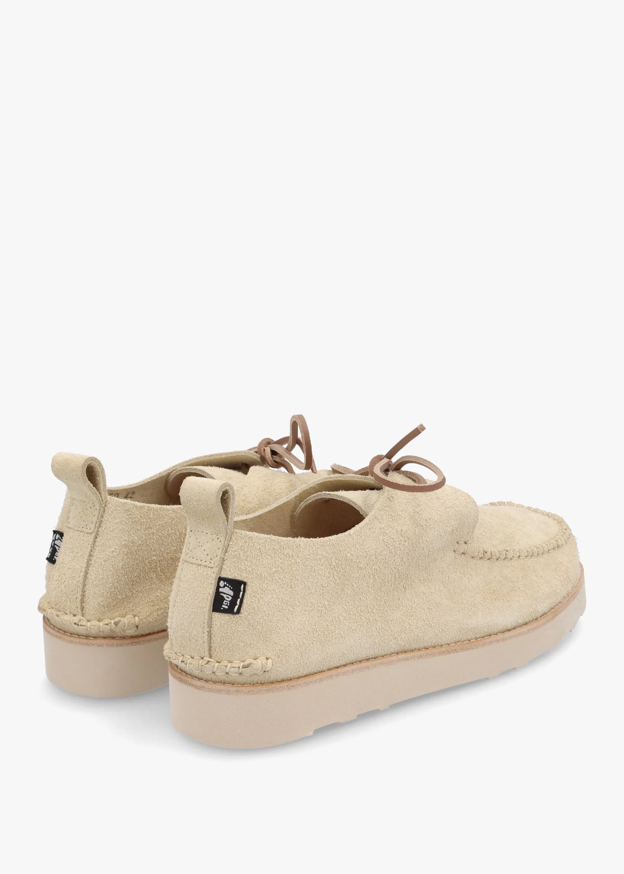 Lawson III Hairy Sand Suede Moccasins