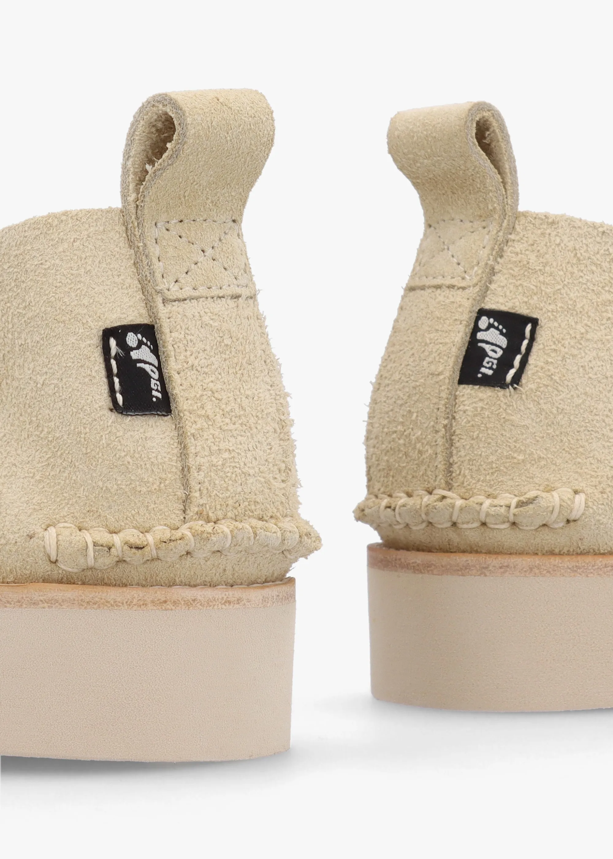 Lawson III Hairy Sand Suede Moccasins