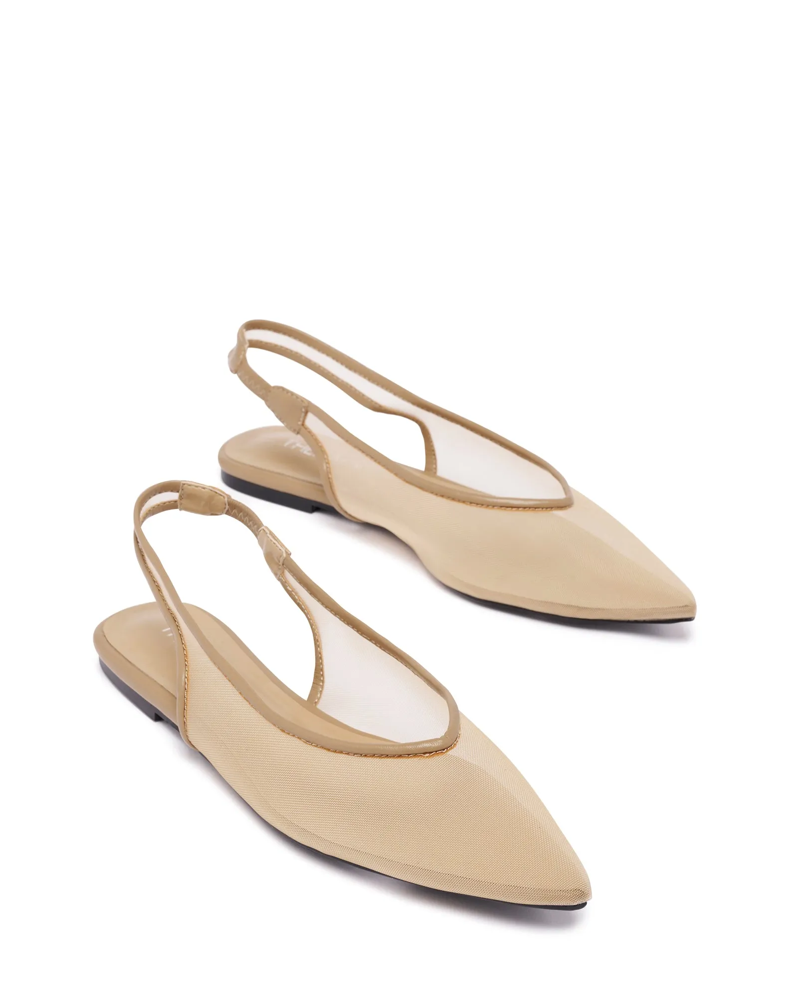 Lazer Slingback Ballet Flat Biscuit Smooth