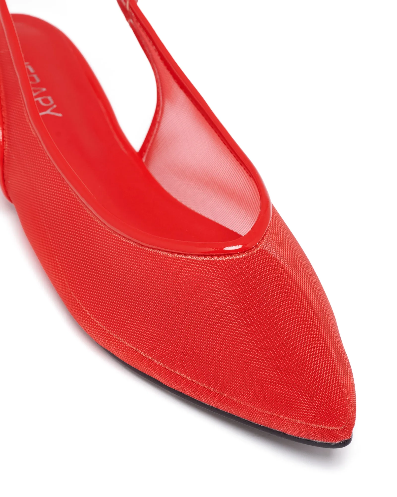 Lazer Slingback Ballet Flat Red Patent