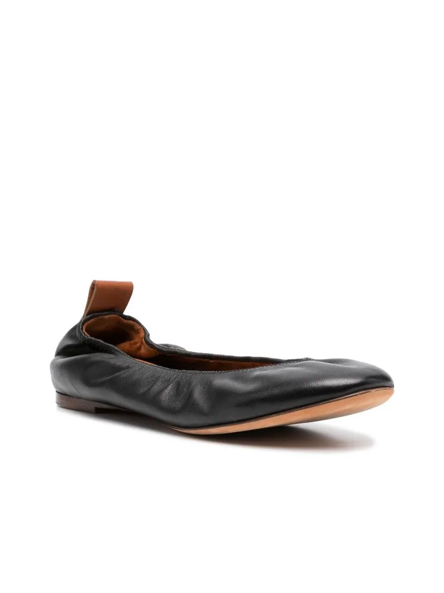 Leather Ballerina Shoes