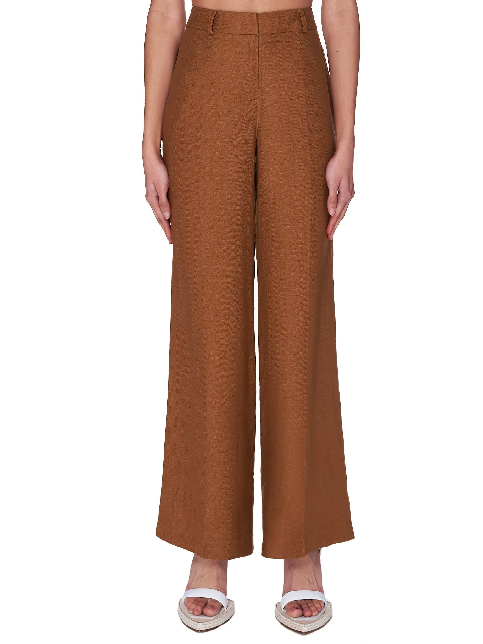 Linen Blend Trousers (709-TE001-541-TERRA)