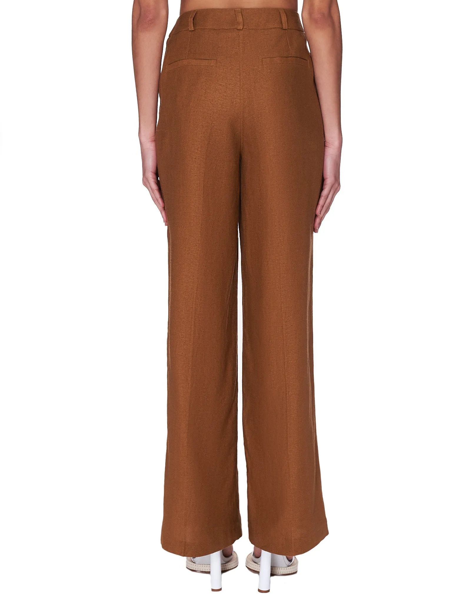 Linen Blend Trousers (709-TE001-541-TERRA)