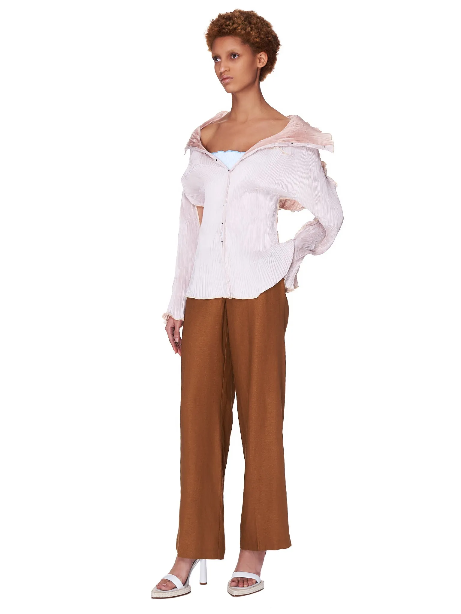 Linen Blend Trousers (709-TE001-541-TERRA)