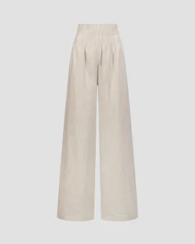 Linen trousers Joslin Delilah JOS231487-moon