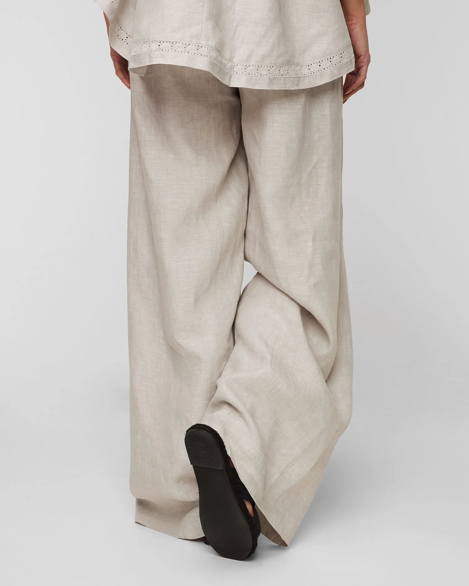 Linen trousers Joslin Delilah JOS231487-moon