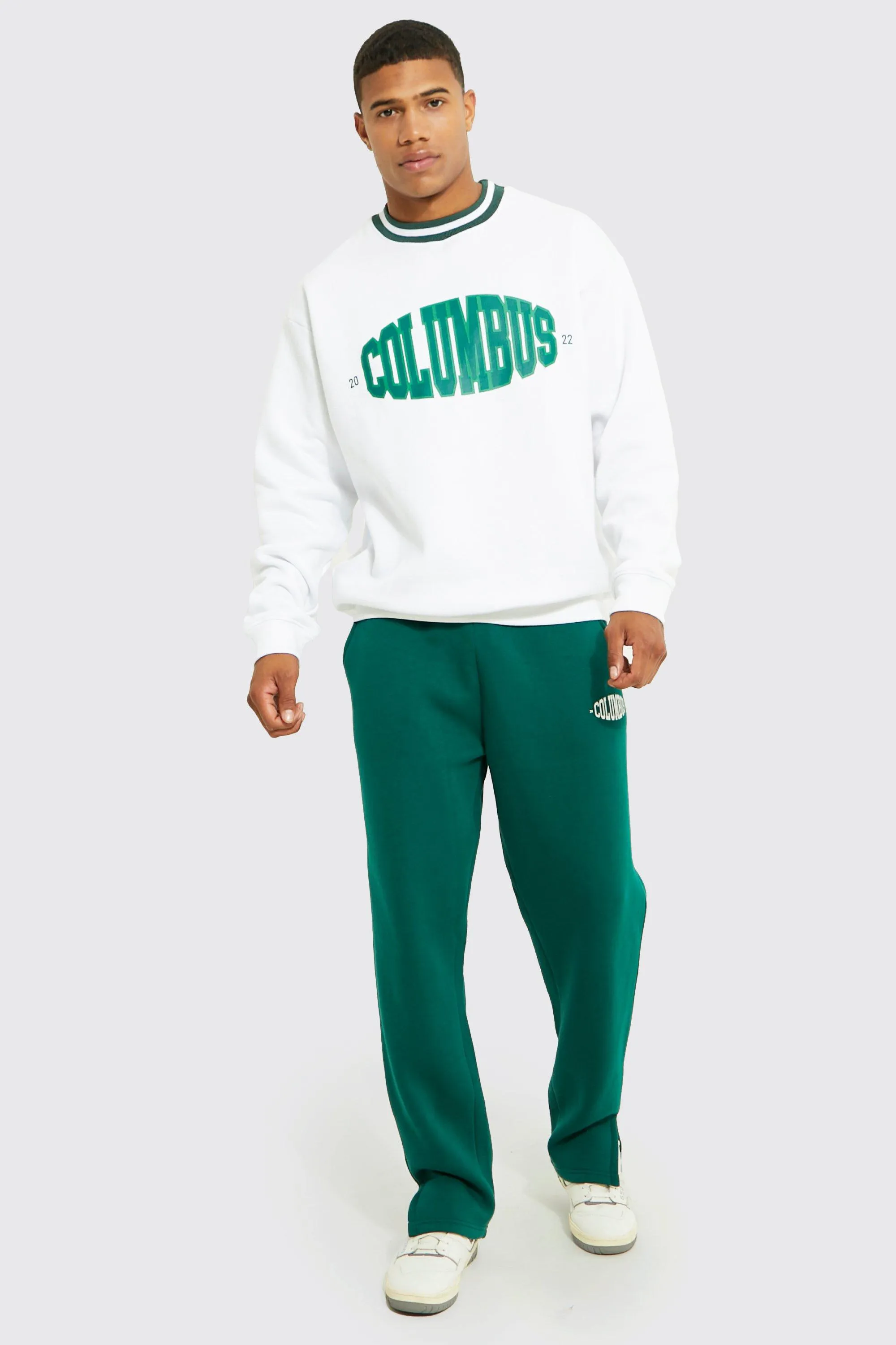 Los Angeles Sports Rib Sweatshirt Tracksuit