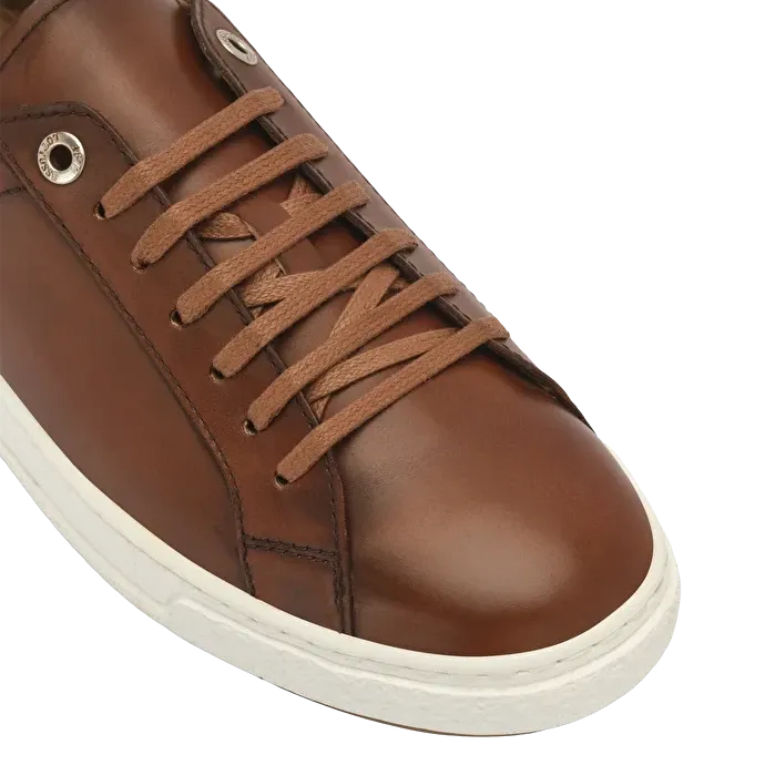 LOTTUSSE | SNEAKERS DE VESTIR HOMBRE | SNEAKERS CORDONES TORINO PIEL DE VACUNO MARRN | MARRN