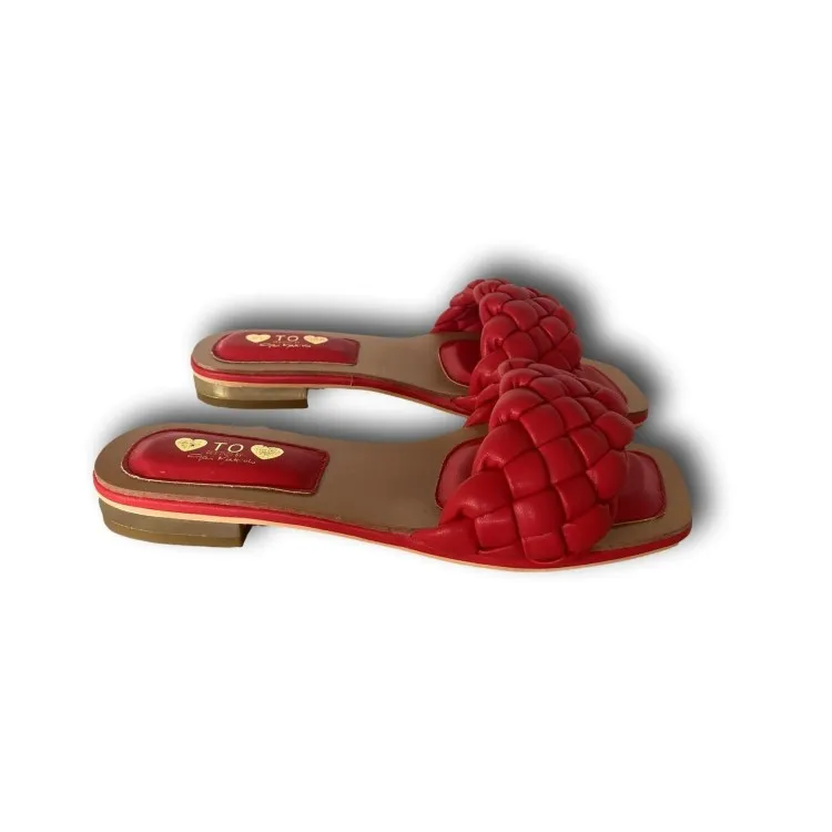 Love to Love Gai Mattiolo QC-1 Ciabatta Flat Rosso