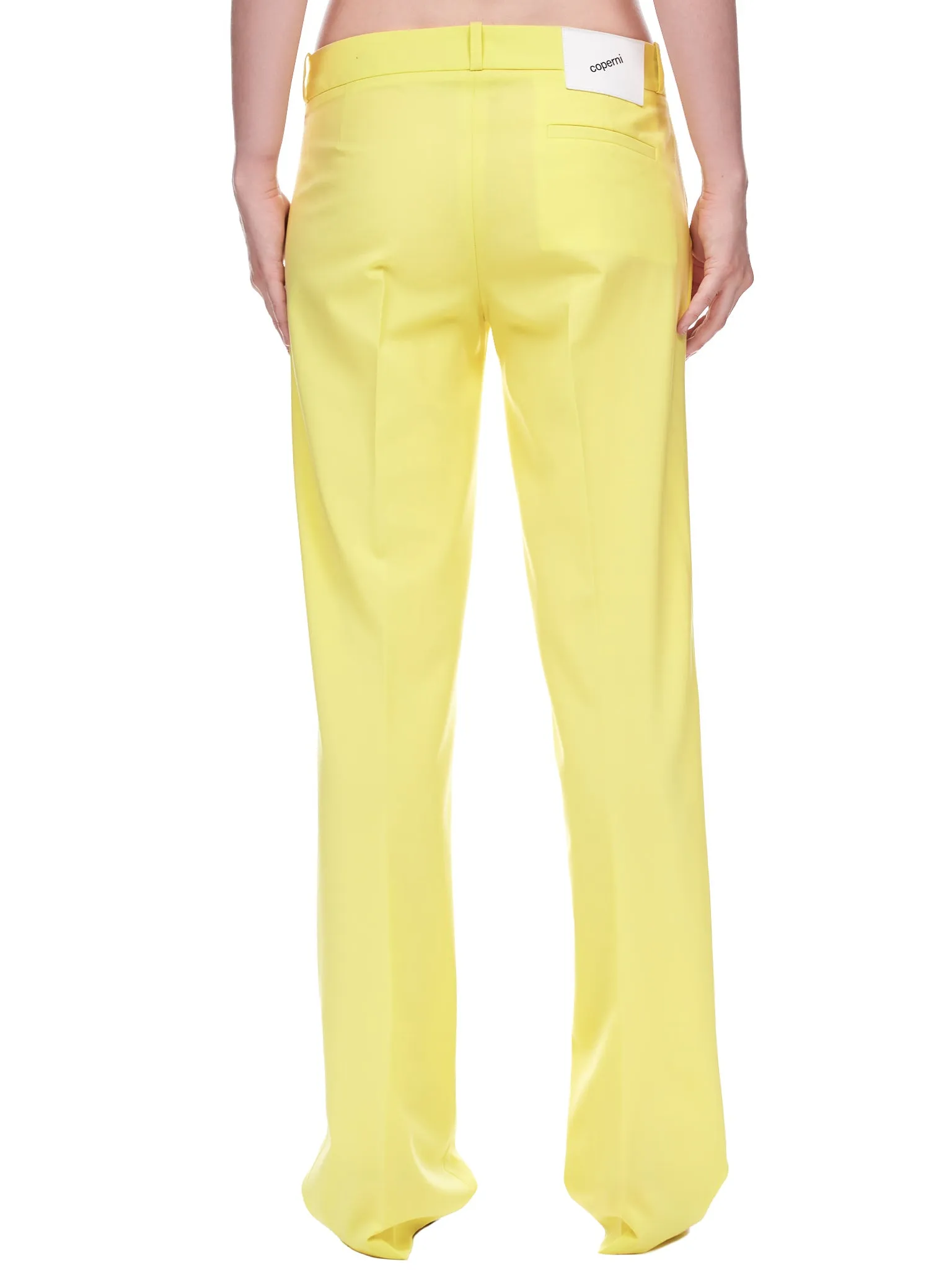 Low-Rise Trousers (COPP26106-YELLOW)