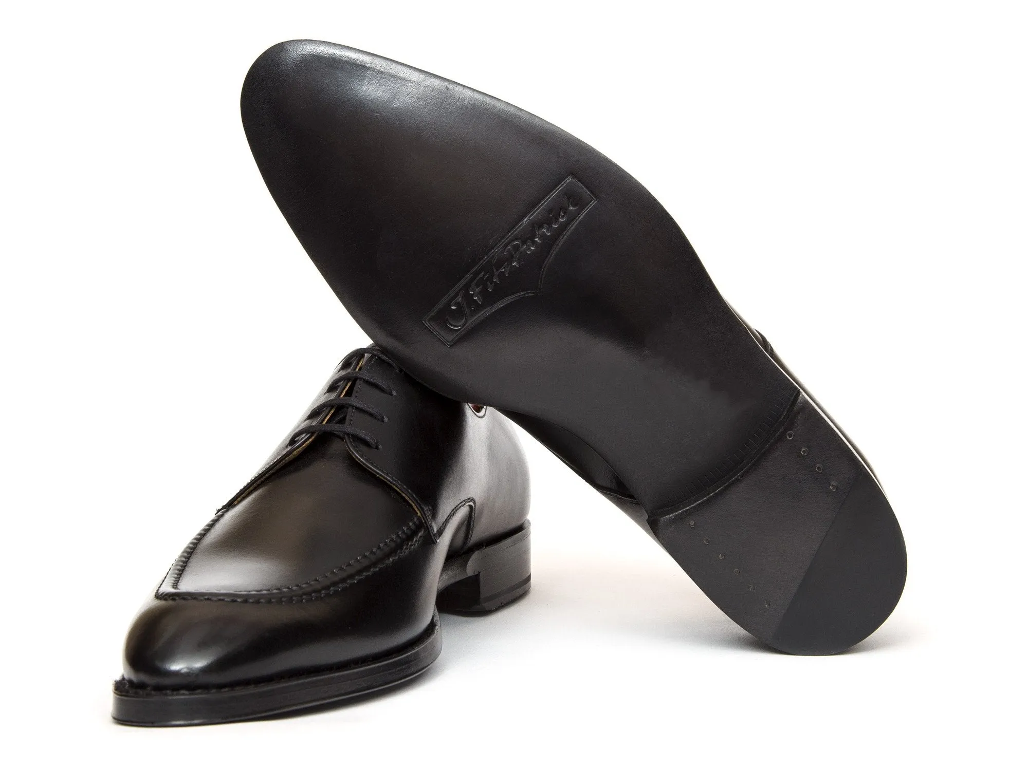 Lynwood MTO Black Calf SEA Last Single Leather Sole - Shop Now