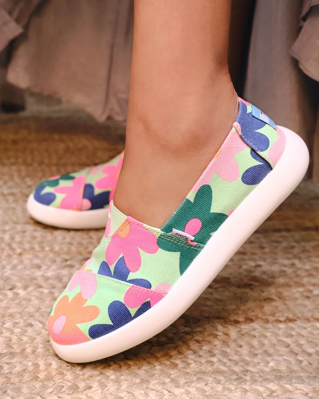 Mallow Floral Print Sneakers