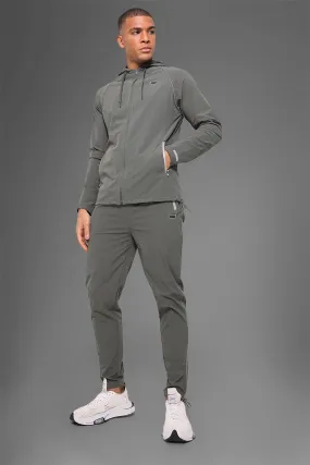 Man Active Gym Nylon Tech Hooded Tracksuit