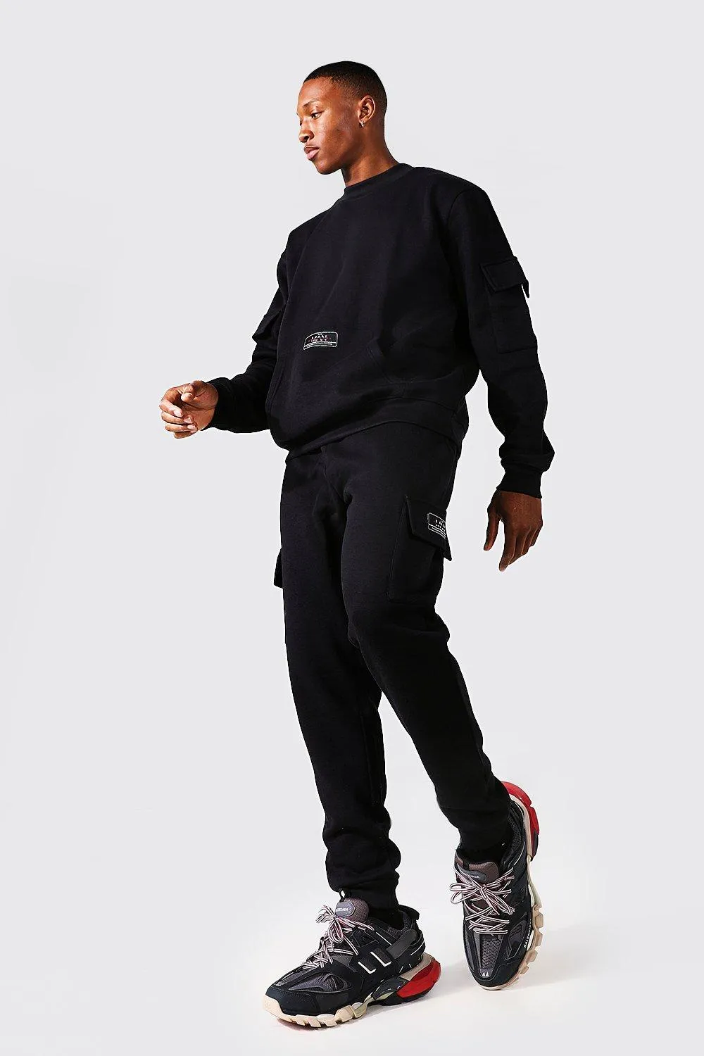 Cargo Style Pullover Tracksuit