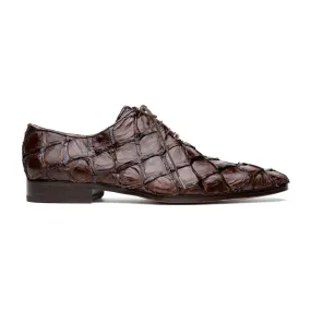 Pirarucu Leather Brown Oxfords by Marco Di Milano