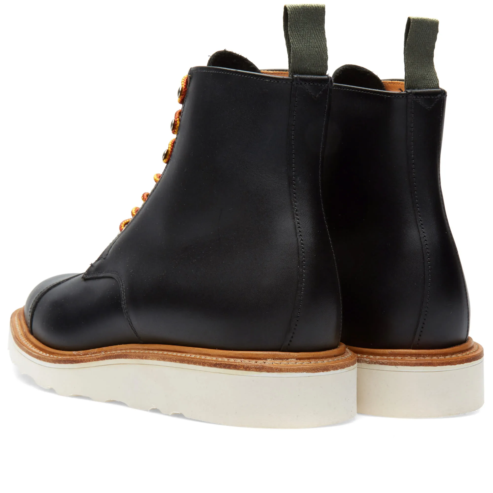 Mark McNairy Toe Cap Derby Boot Black Waxy