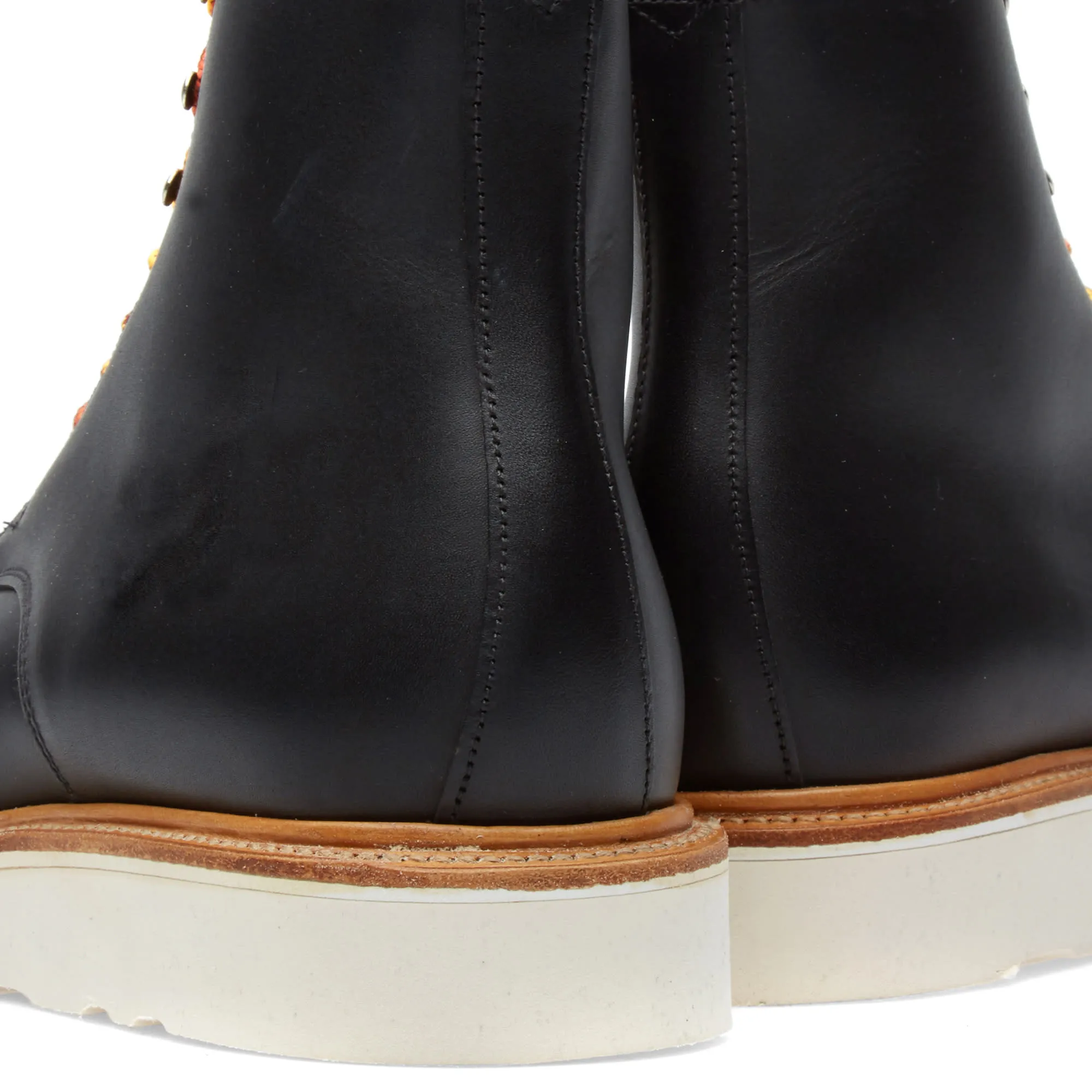 Mark McNairy Toe Cap Derby Boot Black Waxy