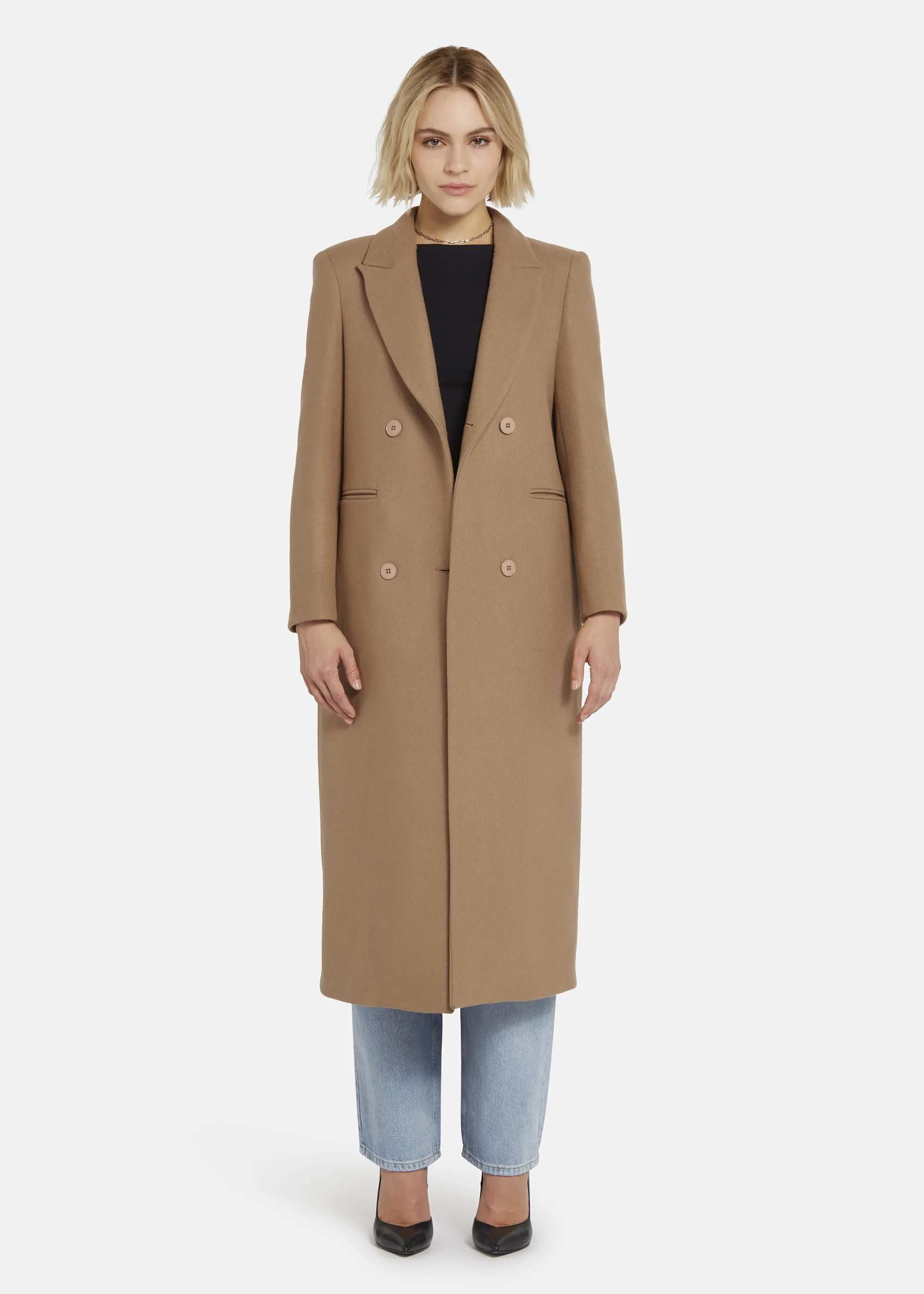 Masculine wool coat - DRIMILO in CAMEL