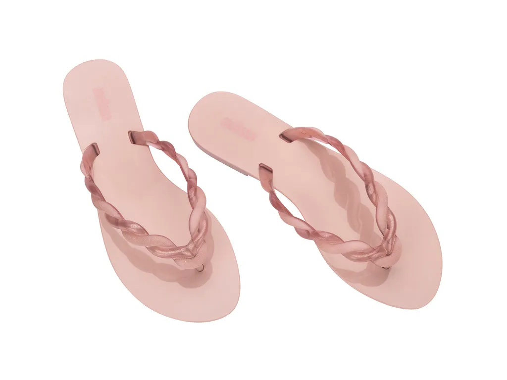 Melissa Louise AD Pink Flat Flipflops