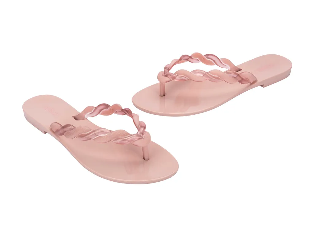 Melissa Louise AD Pink Flat Flipflops