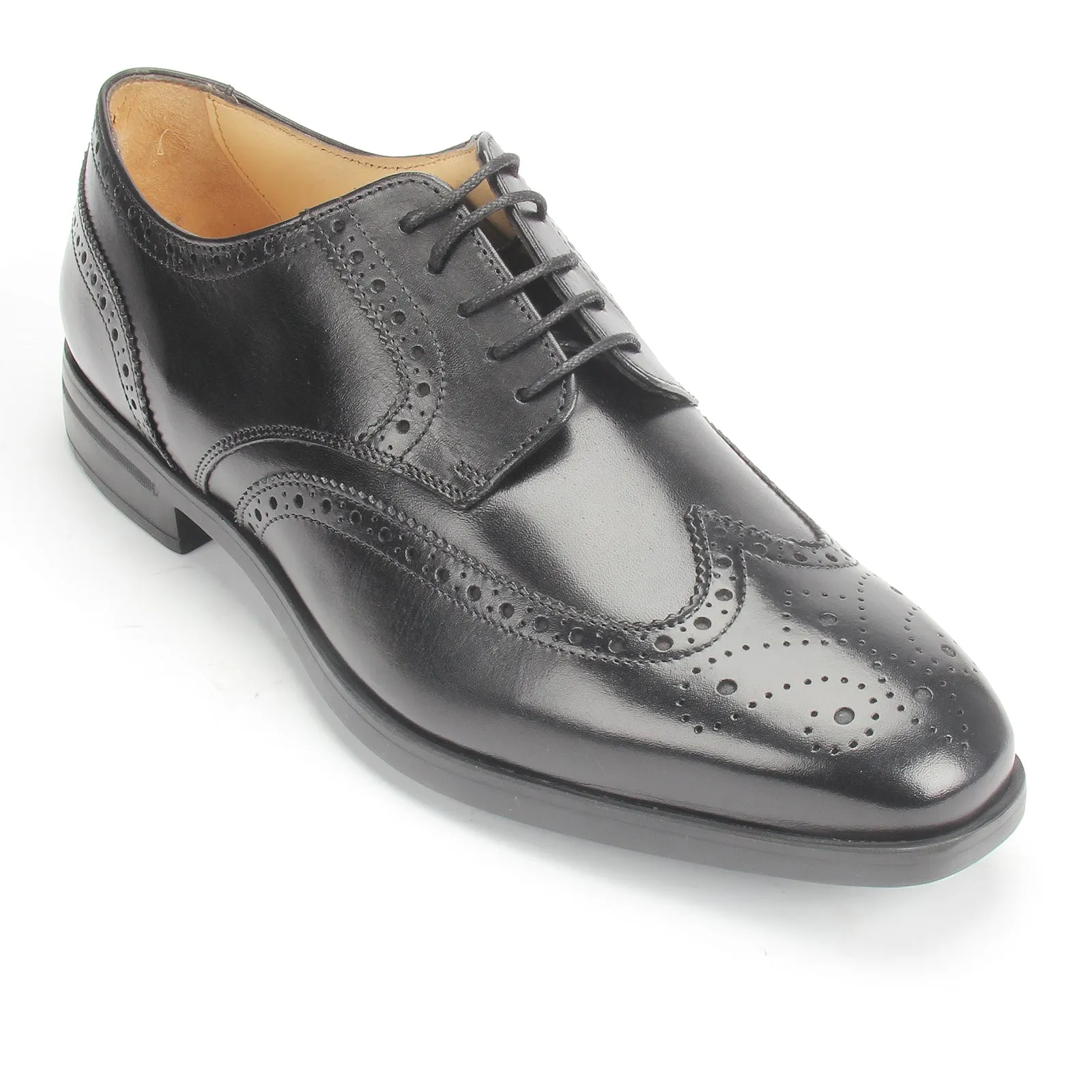 Men Brogue Wingtip Derby Shoe