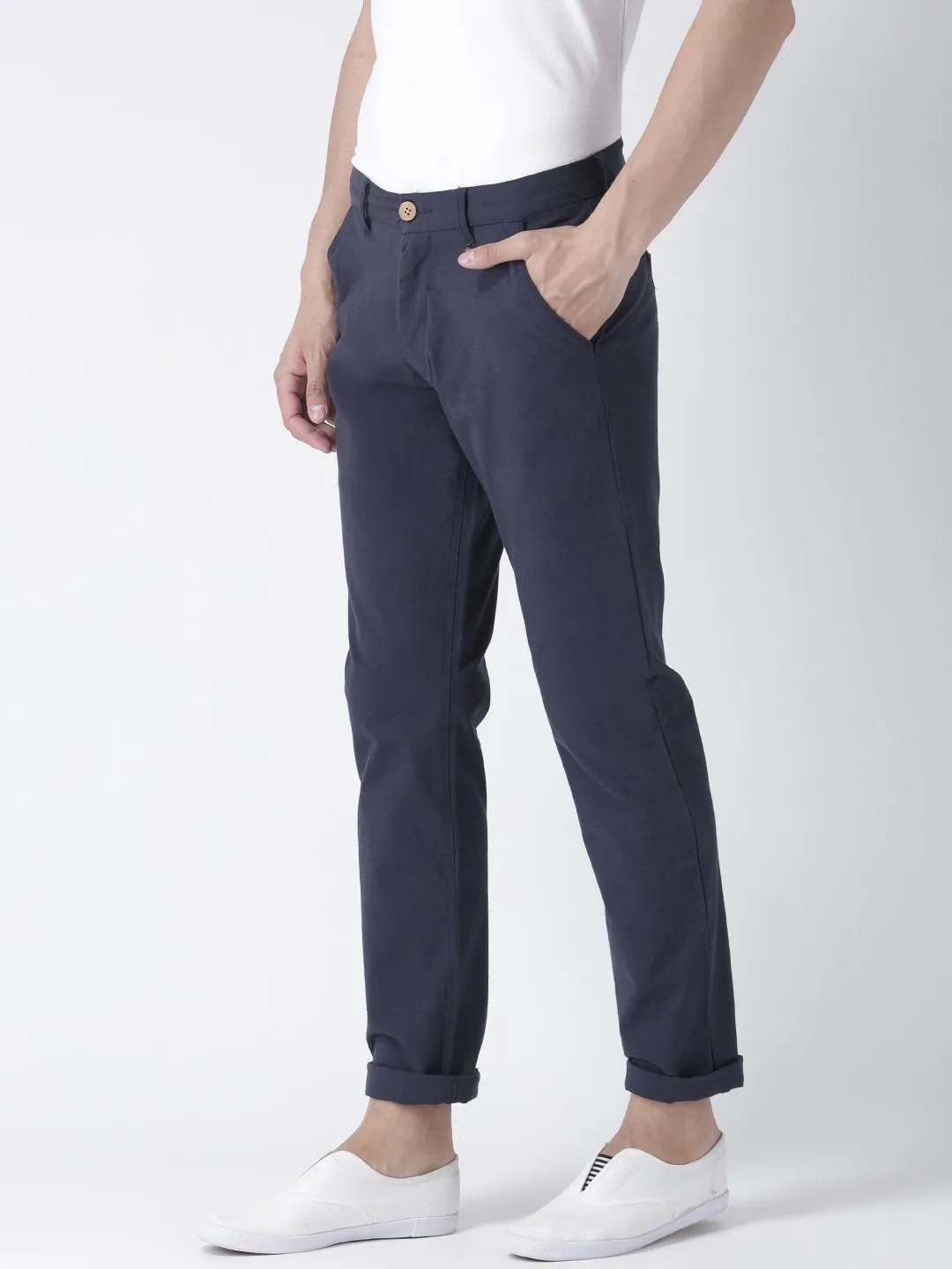 Men Flat Front Formal Trouser