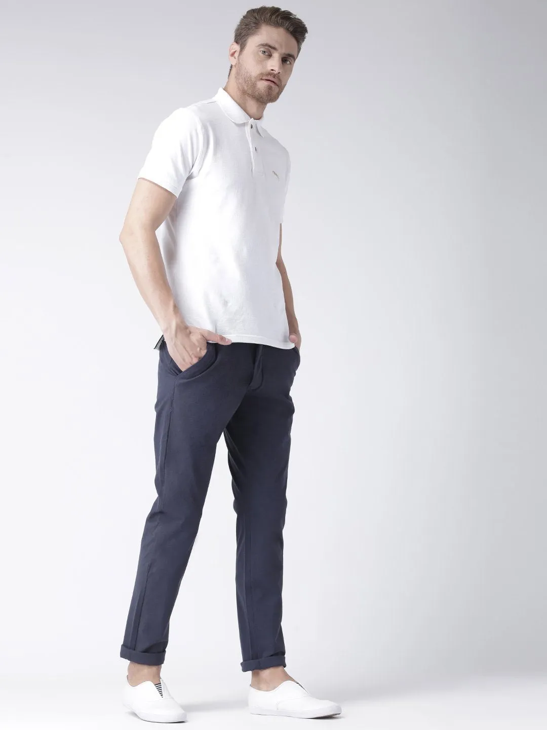 Men Flat Front Formal Trouser