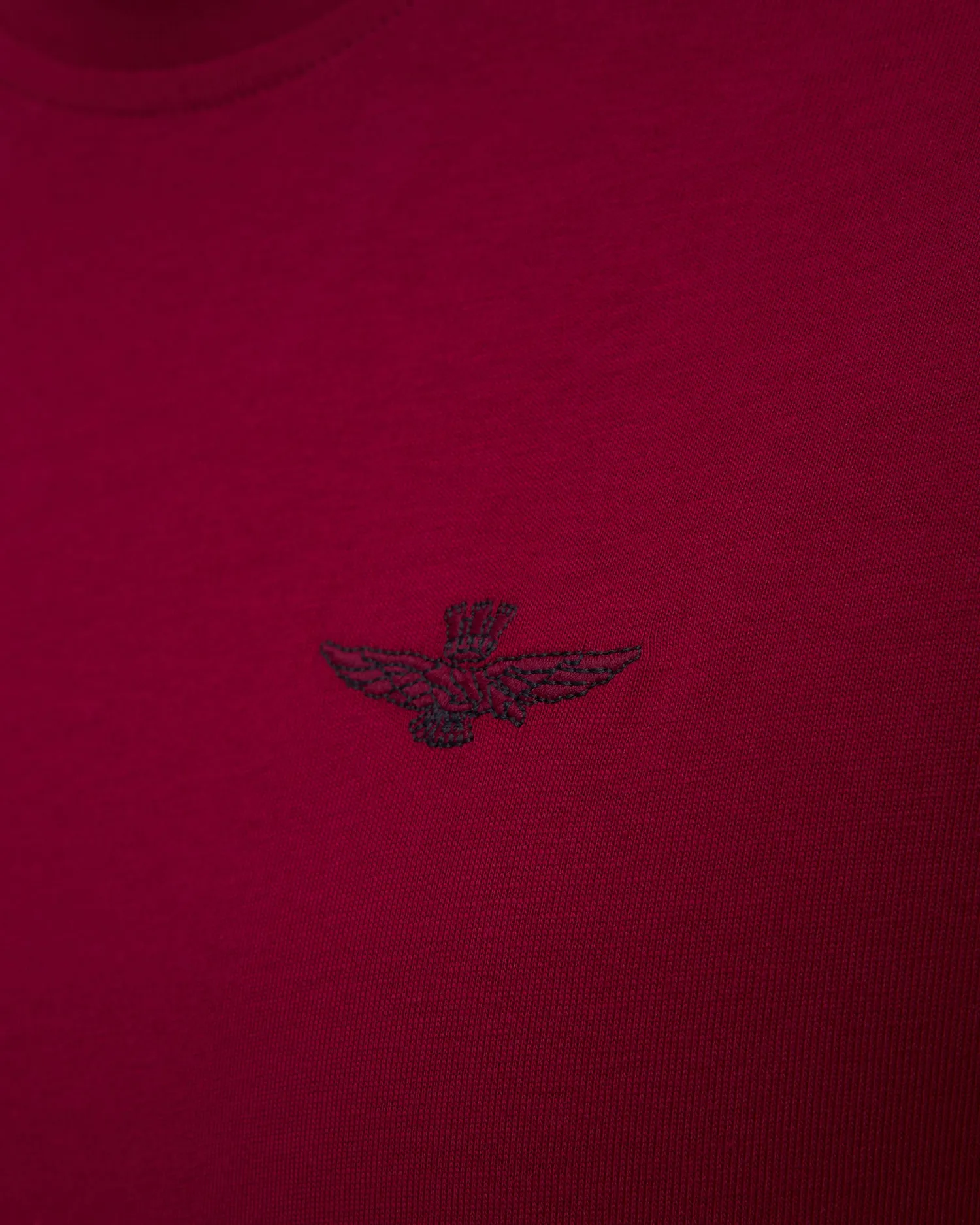 Men's maroon T-shirt Aeronautica Militare 242TS2065J592-19321