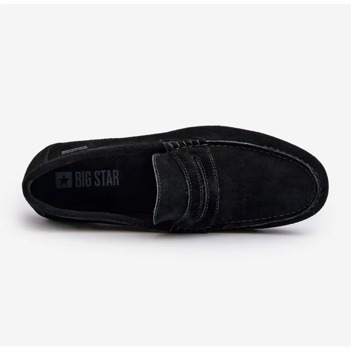 Big Star Black Suede Moccasins