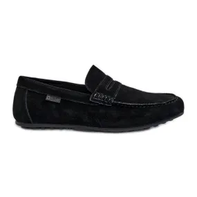 Big Star Black Suede Moccasins