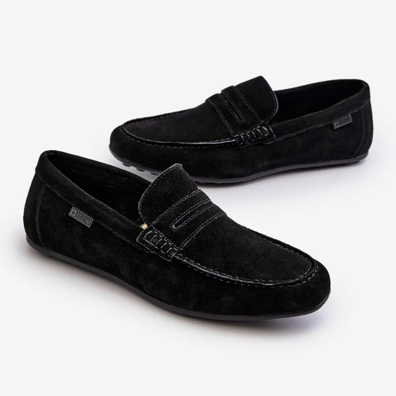 Big Star Black Suede Moccasins