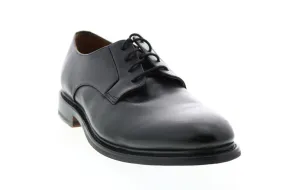 Men's Black Plain Toe Oxfords